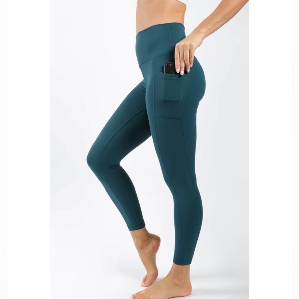 Yogalicious Lux Green Crop Leggings Sz S
